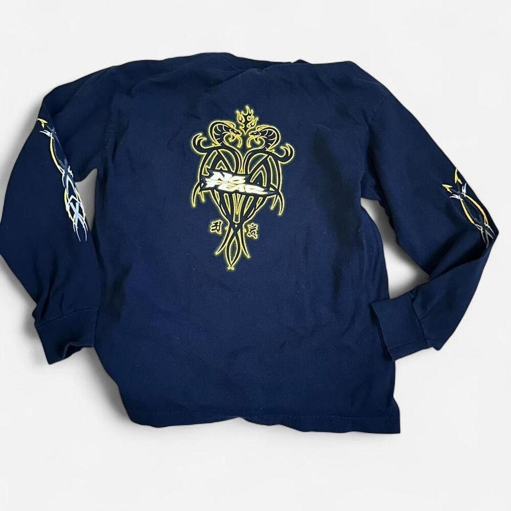 No-fear Men's Navy and Blue Shirt